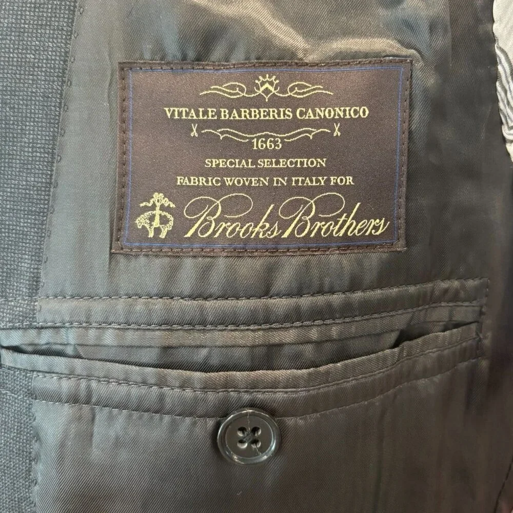 Brooks Brothers 1818 Regent Blazer‎ | Gray Wool VBC Italian Fabric | 40L